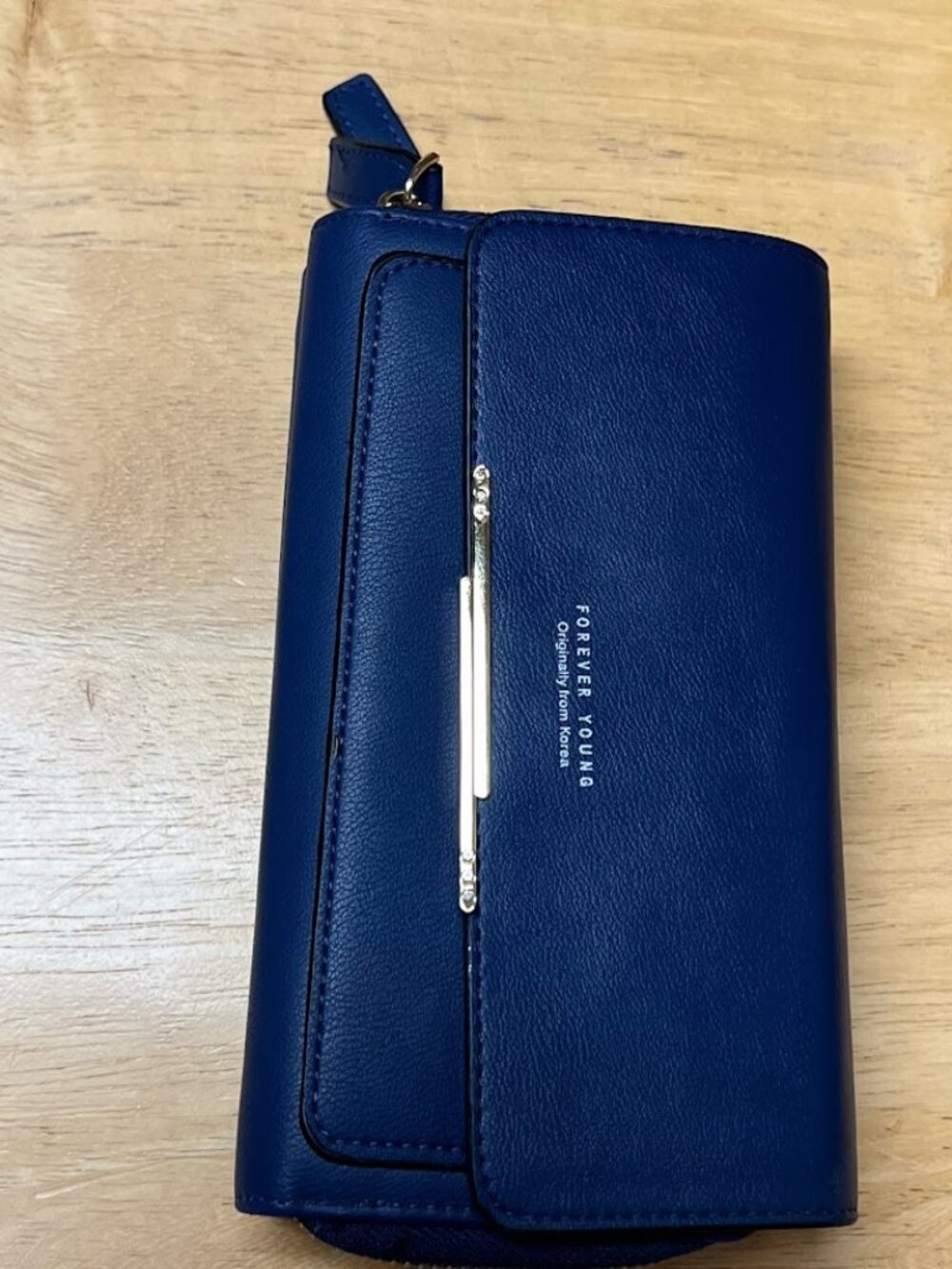 Forever Young Blue Clutch Purse